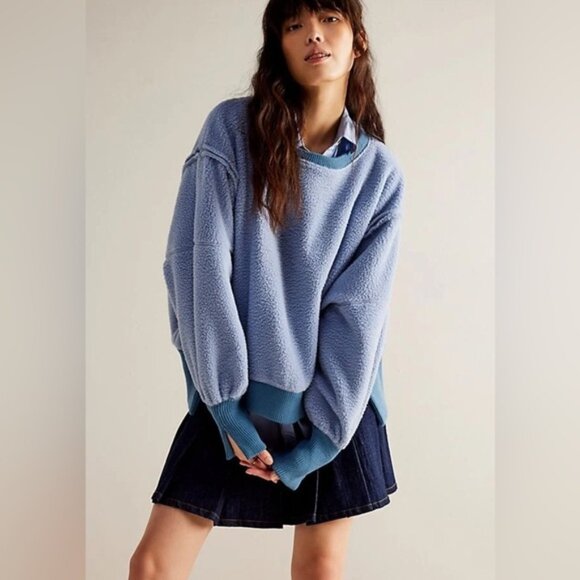 Free People Tops - Free People Cozy Camden in Blue Medium